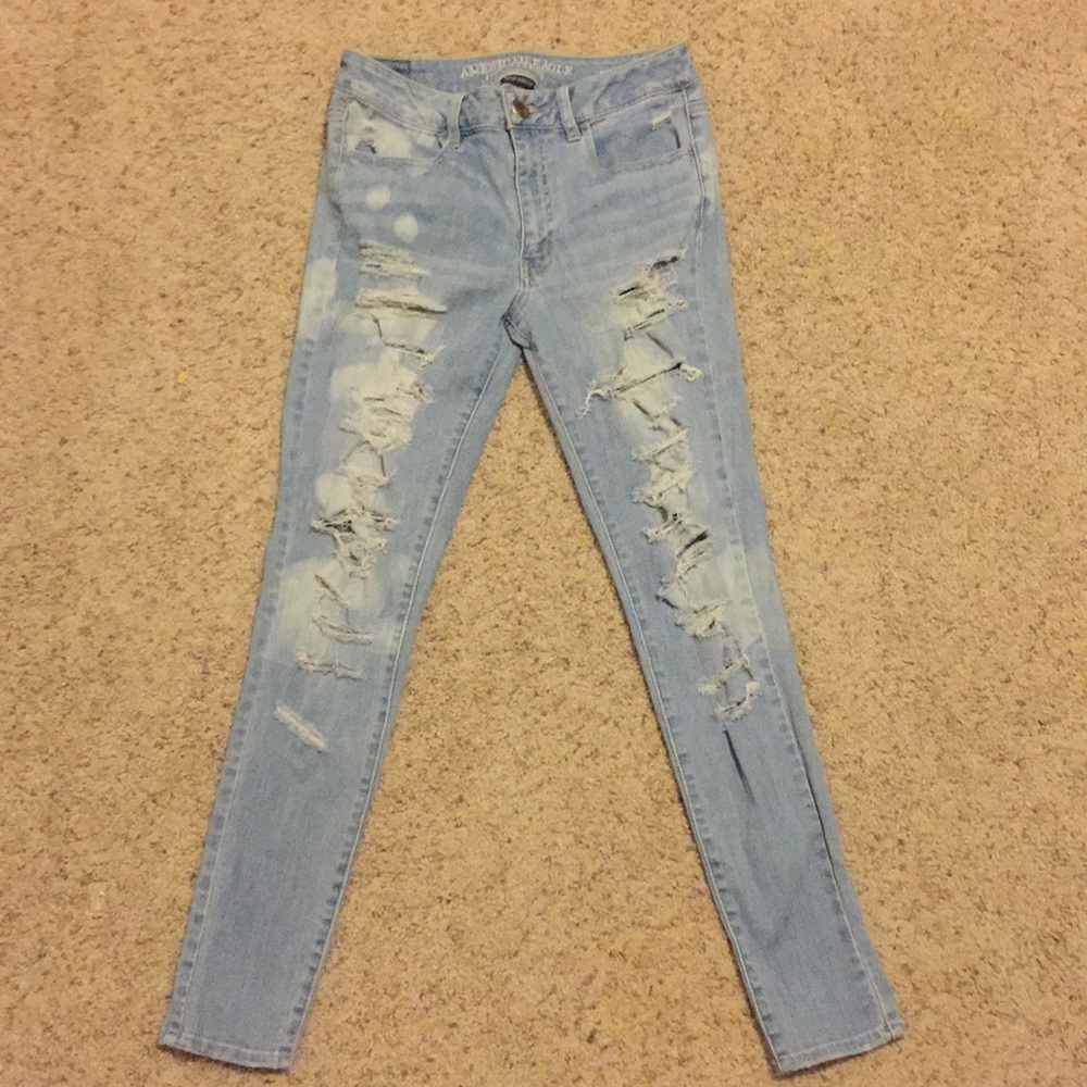 American Eagle Ripped super stretch jeans !